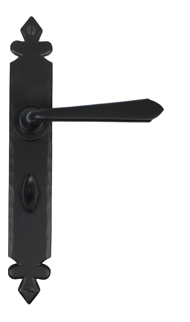 From The Anvil - Black Cromwell Lever Bathroom Set | Sku. 33118 | Trade Door Handles.