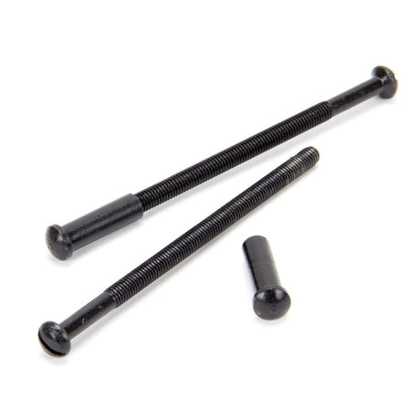 From The Anvil - Black 5mm Male & Female Screws (2) - No Slots | Sku. 33119S | Trade Door Handles.