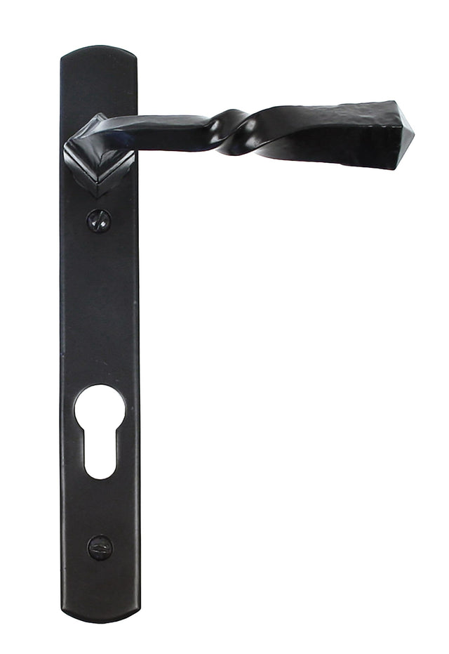 From The Anvil - Black Narrow Lever Espag. Lock Set | Sku. 33119 | Trade Door Handles.