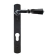From The Anvil - Black Narrow Lever Espag. Lock Set | Sku. 33119 | Trade Door Handles.