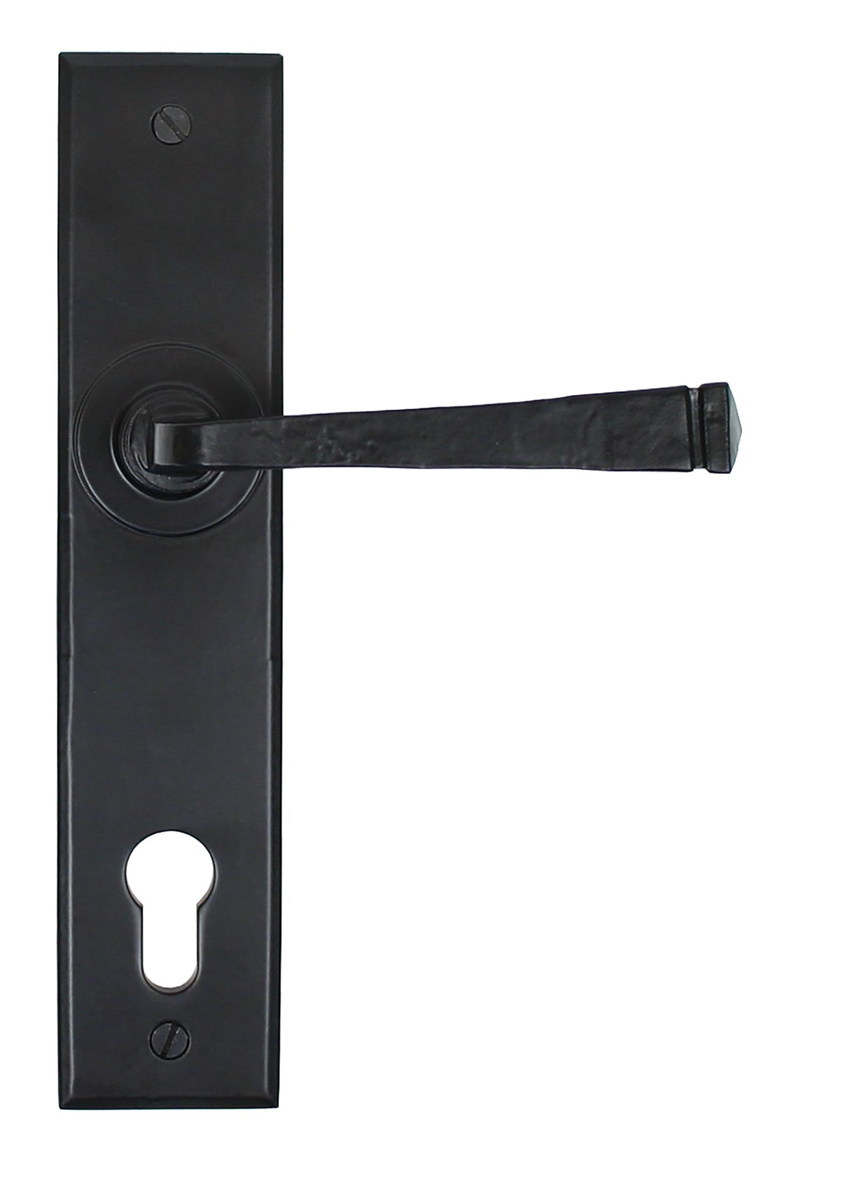 From The Anvil - Black Avon Lever Espag. Lock Set | Sku. 33123 | Trade Door Handles.