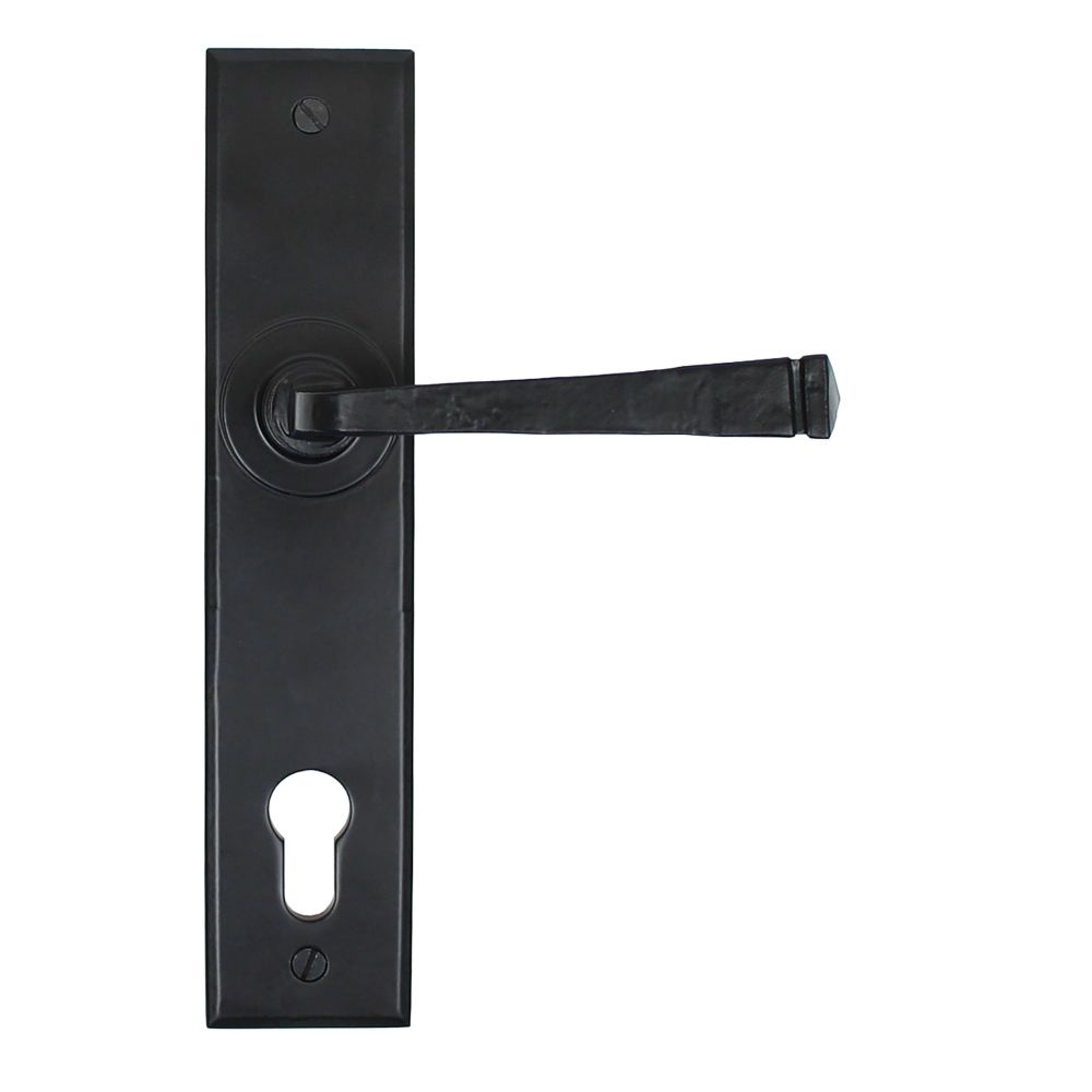 From The Anvil - Black Avon Lever Espag. Lock Set | Sku. 33123 | Trade Door Handles.