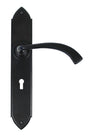 From The Anvil - Black Gothic Curved Sprung Lever Lock Set | Sku. 33136 | Trade Door Handles.