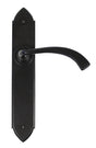 From The Anvil - Black Gothic Curved Sprung Lever Latch Set | Sku. 33137 | Trade Door Handles.
