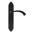 From The Anvil - Black Gothic Curved Sprung Lever Latch Set | Sku. 33137 | Trade Door Handles.