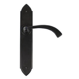 From The Anvil - Black Gothic Curved Sprung Lever Latch Set | Sku. 33137 | Trade Door Handles.