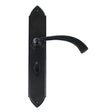 From The Anvil - Black Gothic Curved Sprung Lever Bathroom Set | Sku. 33138 | Trade Door Handles.