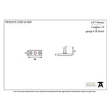 From The Anvil - Beeswax Stay Pin | Sku. 33143P | Trade Door Handles.