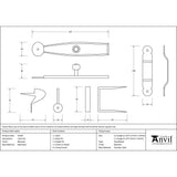 From The Anvil - Beeswax Latch Set | Sku. 33160 | Trade Door Handles.