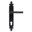 From The Anvil - Black Tudor Lever Espag. Lock Set | Sku. 33172 | Trade Door Handles.