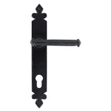 From The Anvil - Black Tudor Lever Espag. Lock Set | Sku. 33172 | Trade Door Handles.