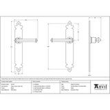 From The Anvil - Black Tudor Lever Latch Set | Sku. 33173 | Trade Door Handles.