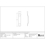 From The Anvil - Black Penny End Screw on Staple | Sku. 33175 | Trade Door Handles.