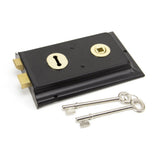 From The Anvil - Beeswax Rim Lock & Cast Iron Cover | Sku. 33180 | Trade Door Handles.