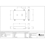 From The Anvil - Beeswax Rim Lock & Cast Iron Cover | Sku. 33180 | Trade Door Handles.