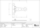 From The Anvil - Beeswax 4" Penny End T Hinge (pair) | Sku. 33188 | Trade Door Handles.