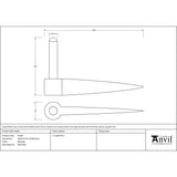 From The Anvil - Beeswax Spike Pin (pair) | Sku. 33190 | Trade Door Handles.