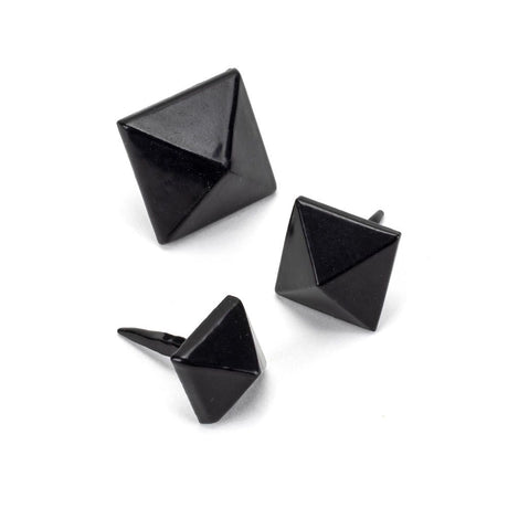 From The Anvil - Black Pyramid Door Stud - Small | Sku. 33193 | Trade Door Handles.