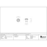 From The Anvil - Beeswax Hammered Cabinet Knob - Small | Sku. 33196 | Trade Door Handles.