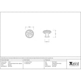 From The Anvil - Beeswax Hammered Cabinet Knob - Medium | Sku. 33197 | Trade Door Handles.