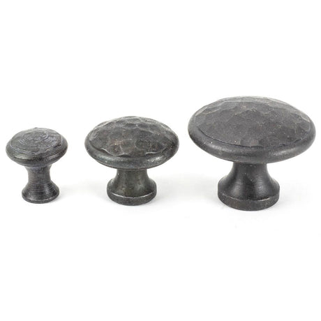 From The Anvil - Beeswax Hammered Cabinet Knob - Large | Sku. 33198 | Trade Door Handles.