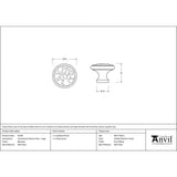 From The Anvil - Beeswax Hammered Cabinet Knob - Large | Sku. 33198 | Trade Door Handles.