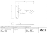From The Anvil - Beeswax 4" Arrow Head T Hinge (pair) | Sku. 33208 | Trade Door Handles.