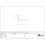 From The Anvil - Beeswax L Hook - Small | Sku. 33215 | Trade Door Handles.