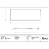 From The Anvil - Black Large Letter Plate Cover | Sku. 33227 | Trade Door Handles.