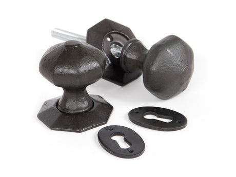From The Anvil - Beeswax Octagonal Mortice/Rim Knob Set | Sku. 33228 | Trade Door Handles.