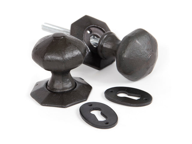 From The Anvil - Beeswax Octagonal Mortice/Rim Knob Set | Sku. 33228 | Trade Door Handles.