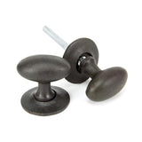 From The Anvil - Beeswax Oval Mortice/Rim Knob Set | Sku. 33229 | Trade Door Handles.