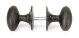 From The Anvil - Beeswax Oval Mortice/Rim Knob Set | Sku. 33229 | Trade Door Handles.
