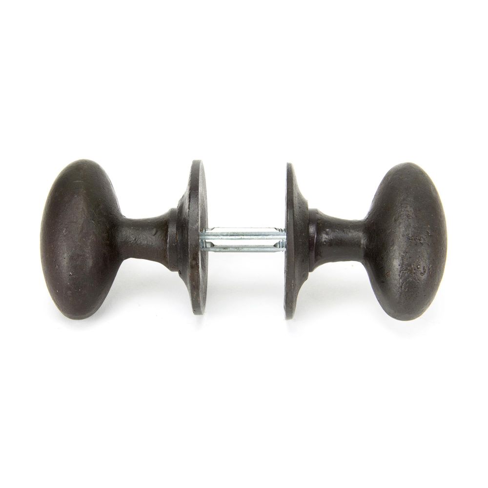From The Anvil - Beeswax Oval Mortice/Rim Knob Set | Sku. 33229 | Trade Door Handles.