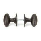 From The Anvil - Beeswax Oval Mortice/Rim Knob Set | Sku. 33229 | Trade Door Handles.