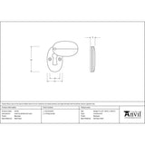 From The Anvil - Beeswax Oval Escutcheon & Cover | Sku. 33232 | Trade Door Handles.