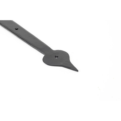 From The Anvil - Black 35" Hook & Band Hinge - Cranked (pair) | Sku. 33234 | Trade Door Handles.