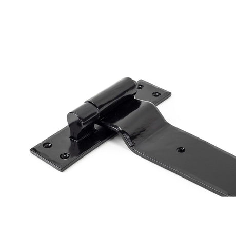From The Anvil - Black 35" Hook & Band Hinge - Cranked (pair) | Sku. 33234 | Trade Door Handles.