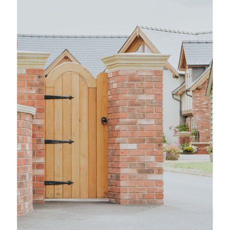 From The Anvil - Black 35" Hook & Band Hinge - Cranked (pair) | Sku. 33234 | Trade Door Handles.