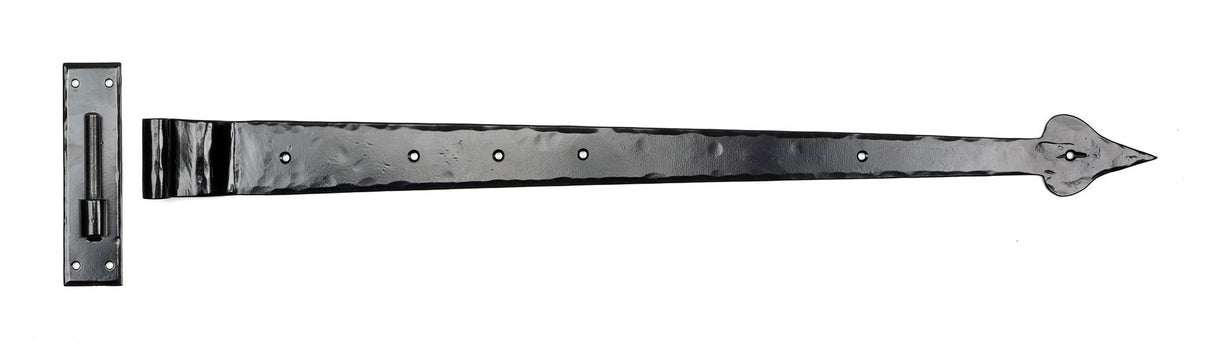 From The Anvil - Black 35" Hook & Band Hinge - Cranked (pair) | Sku. 33234 | Trade Door Handles.