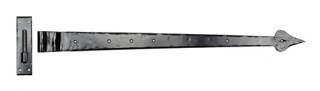 From The Anvil - Black 35" Hook & Band Hinge - Cranked (pair) | Sku. 33234 | Trade Door Handles.