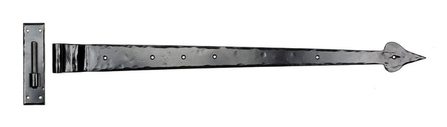 From The Anvil - Black 35" Hook & Band Hinge - Cranked (pair) | Sku. 33234 | Trade Door Handles.