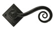 From The Anvil - Black Monkeytail Lever on Rose Set (Diamond) | Sku. 33235 | Trade Door Handles.