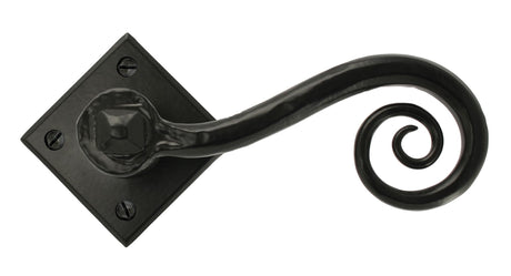 From The Anvil - Black Monkeytail Lever on Rose Set (Diamond) | Sku. 33235 | Trade Door Handles.