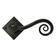 From The Anvil - Black Monkeytail Lever on Rose Set (Diamond) | Sku. 33235 | Trade Door Handles.