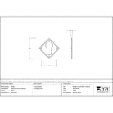 From The Anvil - Black Diamond Euro Escutcheon | Sku. 33236 | Trade Door Handles.