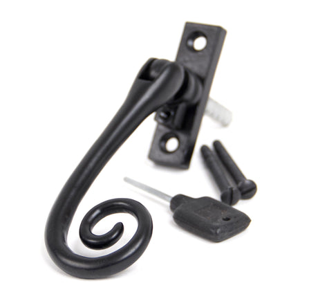 From The Anvil - Black Slim Monkeytail Espag - RH | Sku. 33242 | Trade Door Handles.