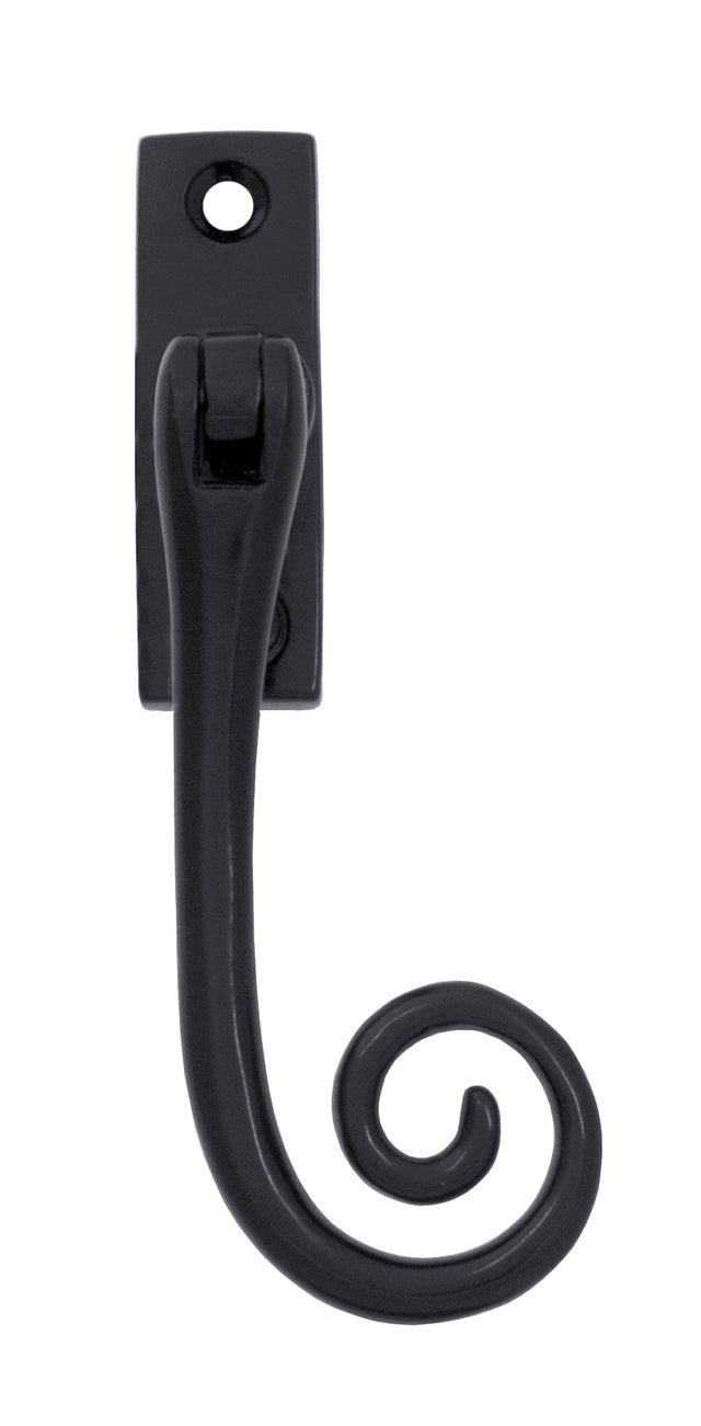 From The Anvil - Black Slim Monkeytail Espag - RH | Sku. 33242 | Trade Door Handles.