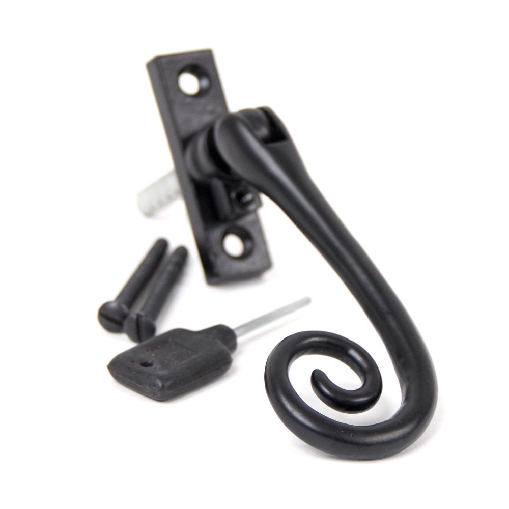 From The Anvil - Black Slim Monkeytail Espag - LH | Sku. 33243 | Trade Door Handles.