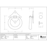 From The Anvil - Black Ring Door Knocker | Sku. 33245 | Trade Door Handles.